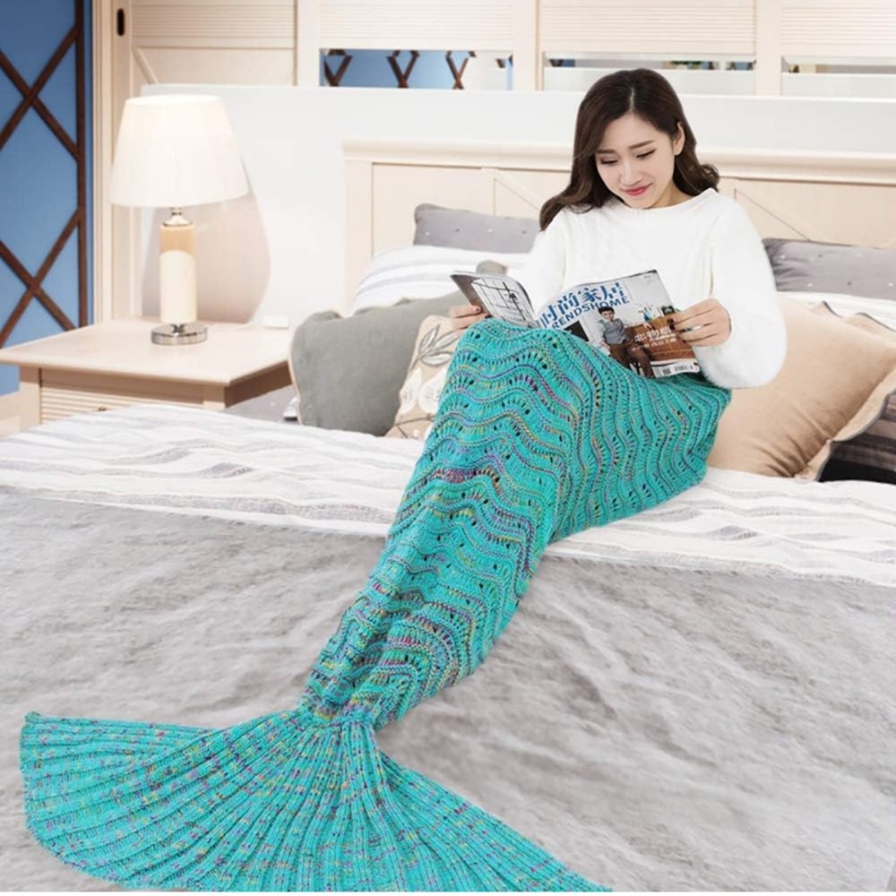 Mermaid tail blanket